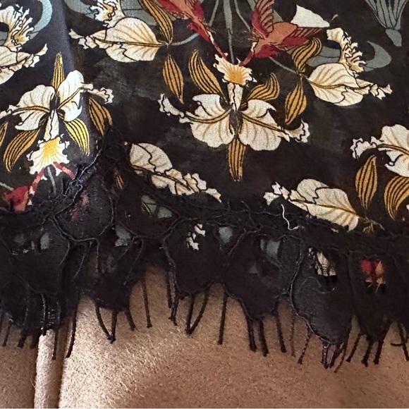 NWT Max Studio sheer long sleeve blouse - Picture 6 of 9